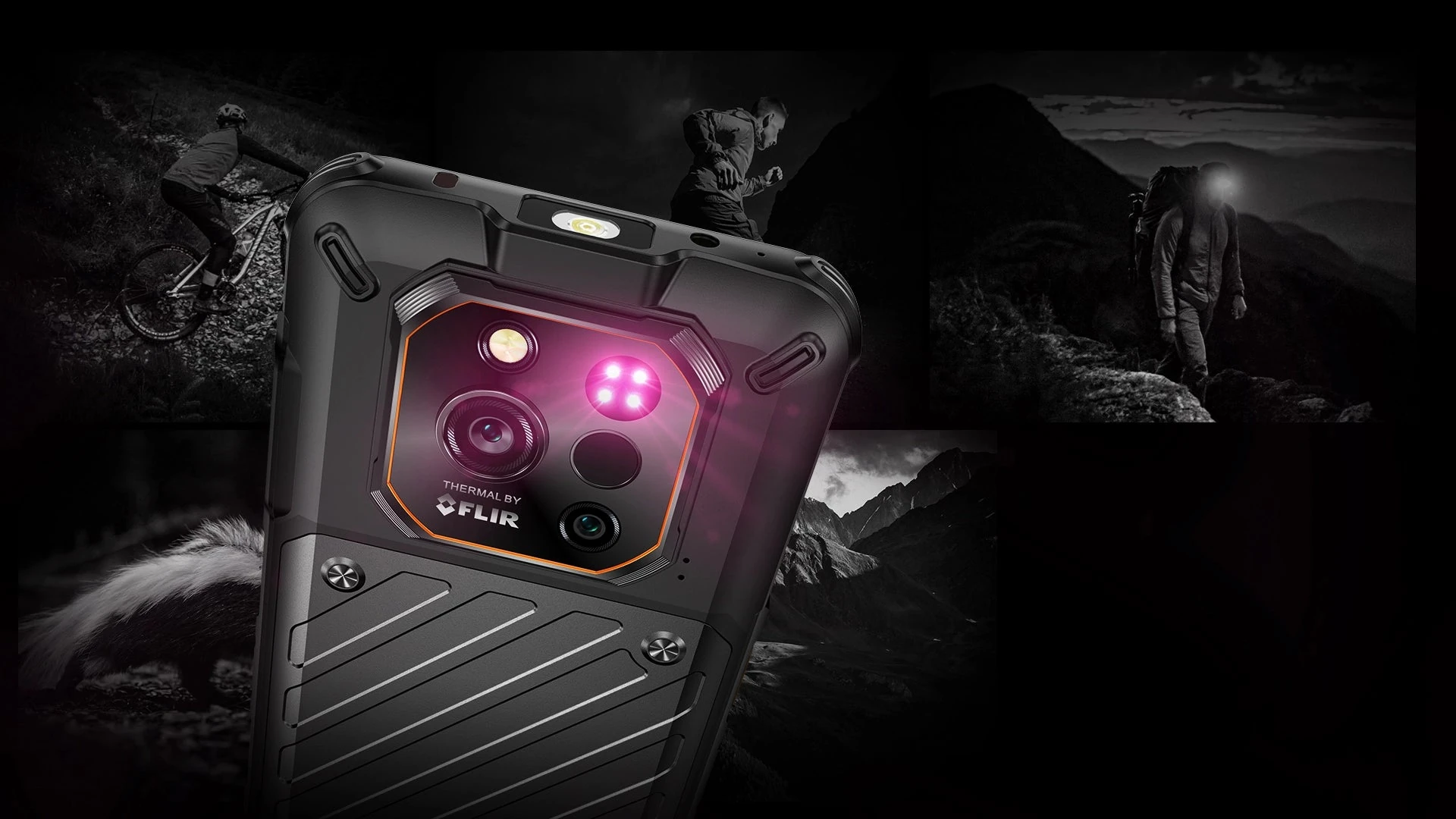 64 MP con cuatro LED infrarrojos